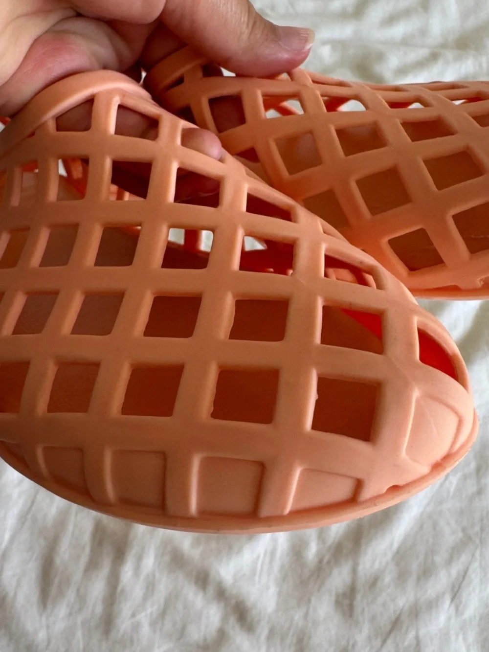 Jeffrey Campbell Jellz Jelly Flats Matte Peach/Coral Size 9 European Summer 90’s